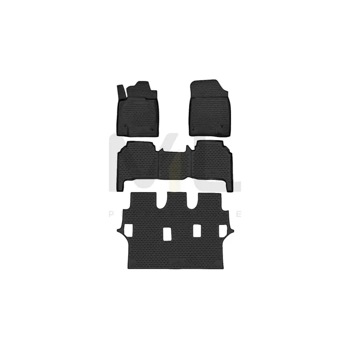 WALSER Tailored, XTR 75123 Floor mat set Centre, Front and Rear