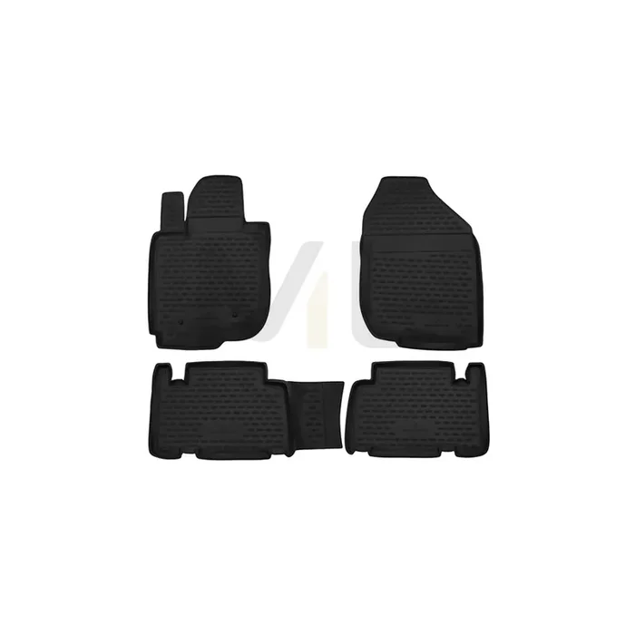 WALSER Tailored, XTR 75126 Floor mat set Elastomer, Front and Rear