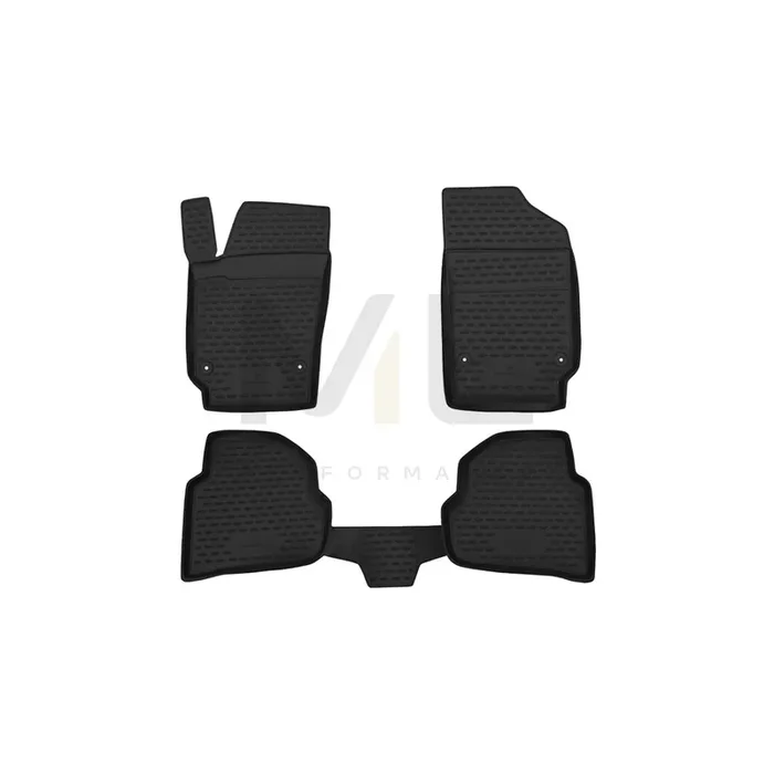 WALSER Tailored, XTR 75132 Floor mat set Elastomer, Front and Rear