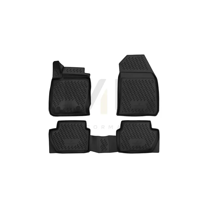 WALSER Tailored, XTR 75138 Floor mat set Elastomer, Front and Rear