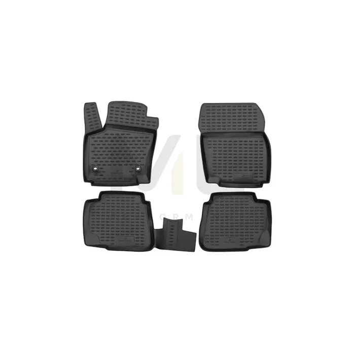 WALSER Tailored, XTR 75141 Floor mat set Elastomer, Front and Rear