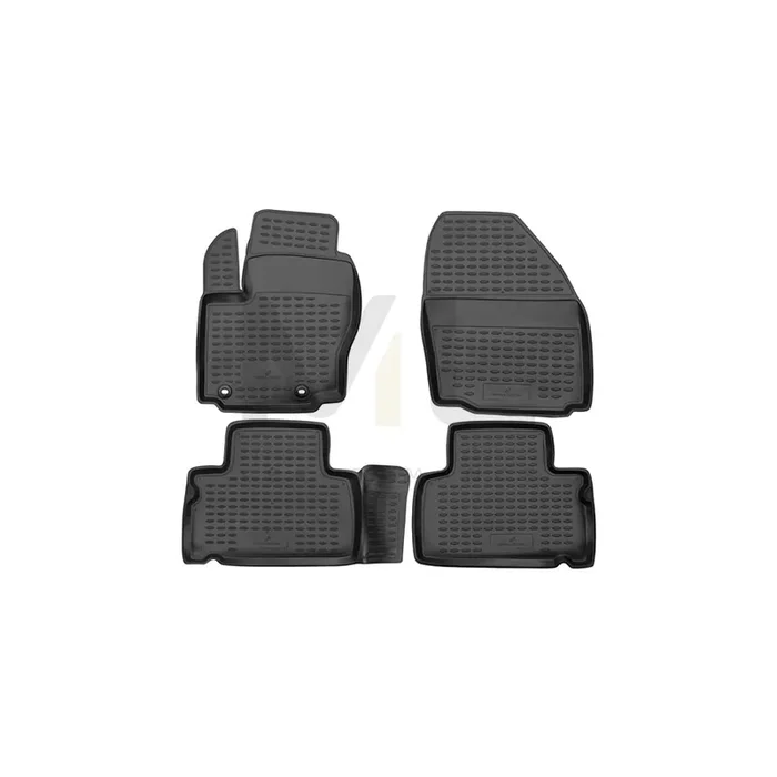 WALSER Tailored, XTR 75142 Floor mat set Elastomer, Front and Rear