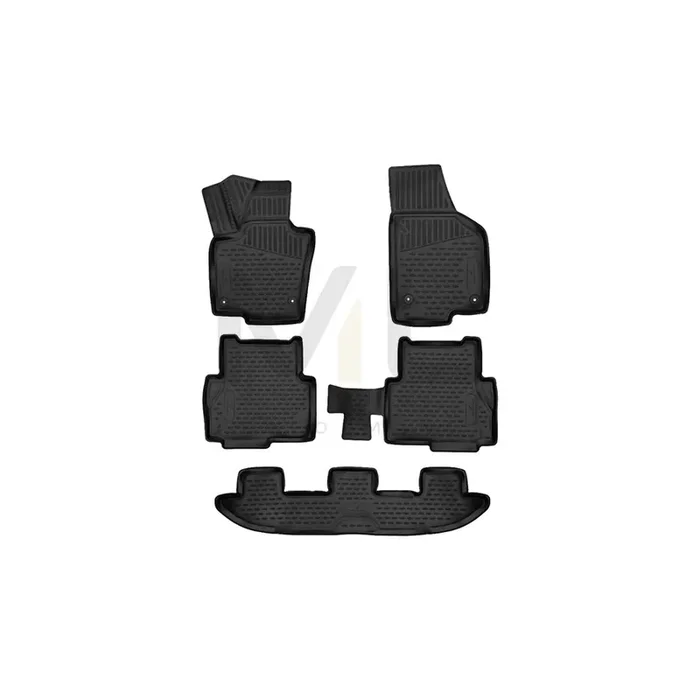 WALSER Tailored, XTR 75143 Floor mat set Elastomer, Front and Rear