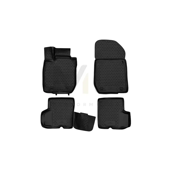 WALSER Tailored, XTR 75146 Floor mat set Elastomer, Front and Rear