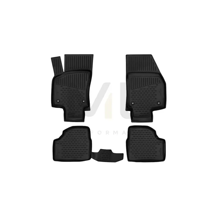 WALSER Tailored, XTR 75148 Floor mat set Elastomer, Front and Rear