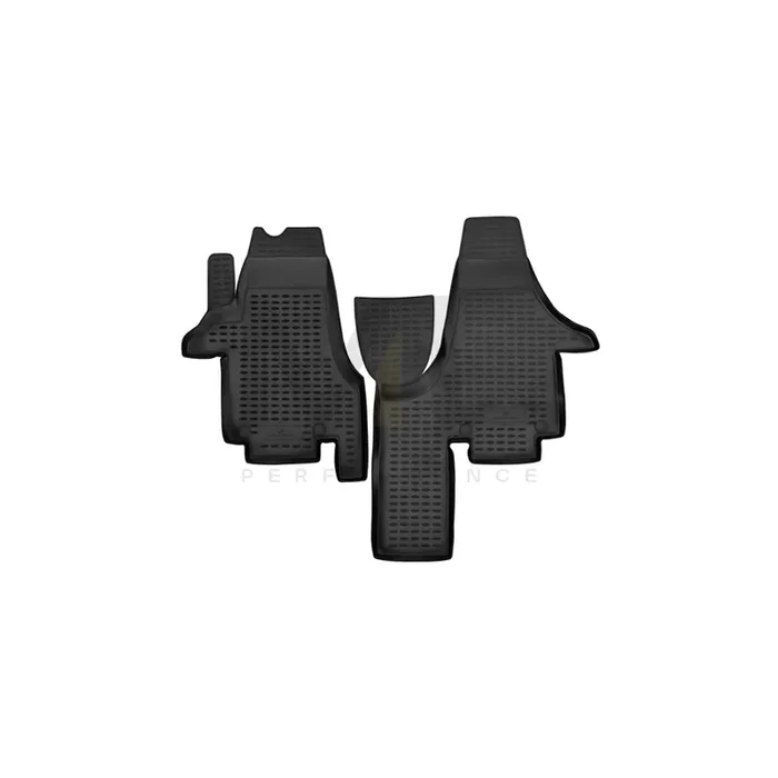 WALSER Tailored, XTR 75169 Floor mat set Elastomer, Front, Black