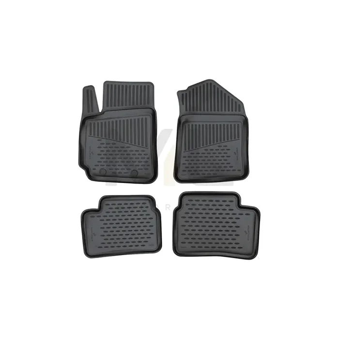 WALSER Tailored, XTR 75172 Floor mat set Elastomer, Front and Rear, Black