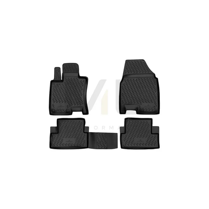 WALSER Tailored, XTR 75177 Floor mat set Elastomer, Front and Rear, Black