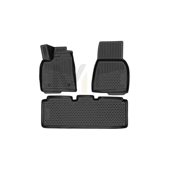 WALSER Tailored, XTR 75191 Floor mat set Elastomer, Front and Rear, Black