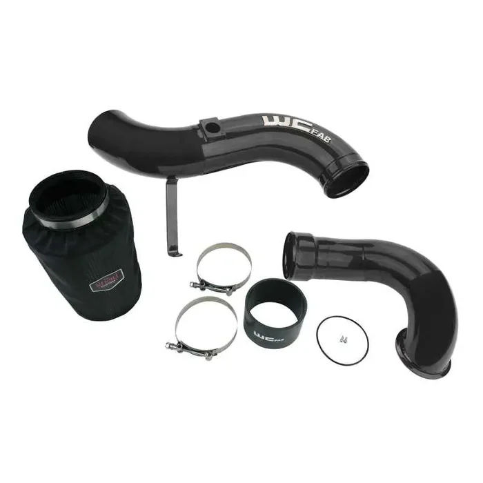 Wehrli 06-07 Chevrolet 6.6L LBZ Duramax 4in Intake Kit Stage 2 – WCFab Grey