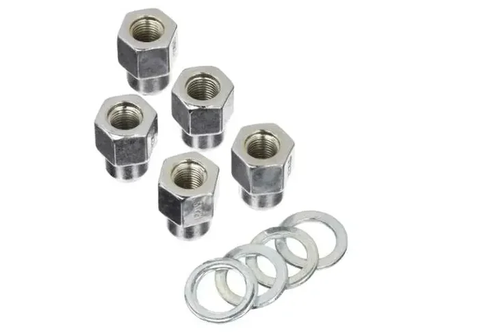 Weld Open End Lug Nuts w/Centered Washers 1/2in. RH – 5pk.