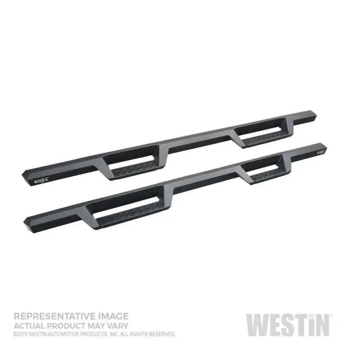 Westin 19-20 Chevrolet Silverado / GMC Sierra 1500 Double Cab HDX Drop Nerf Step Bars – Textured Blk