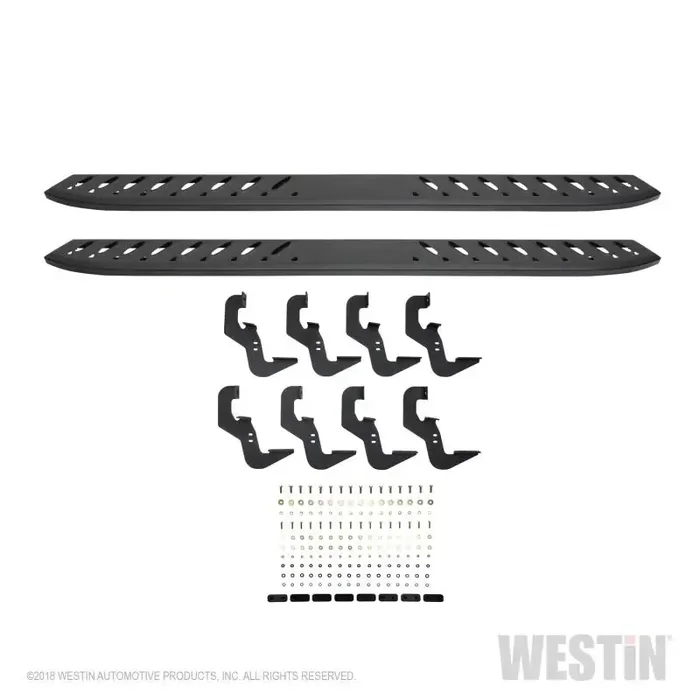 Westin 2019 Chevrolet Silverado/Sierra 1500 Crew Cab Thrasher Running Boards – Textured Black