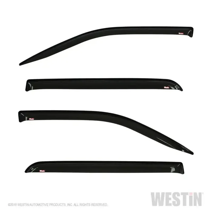 Westin 2019 RAM 1500 Crew Cab (Non Classic) Wade Slim Wind Deflector 4pc – Smoke