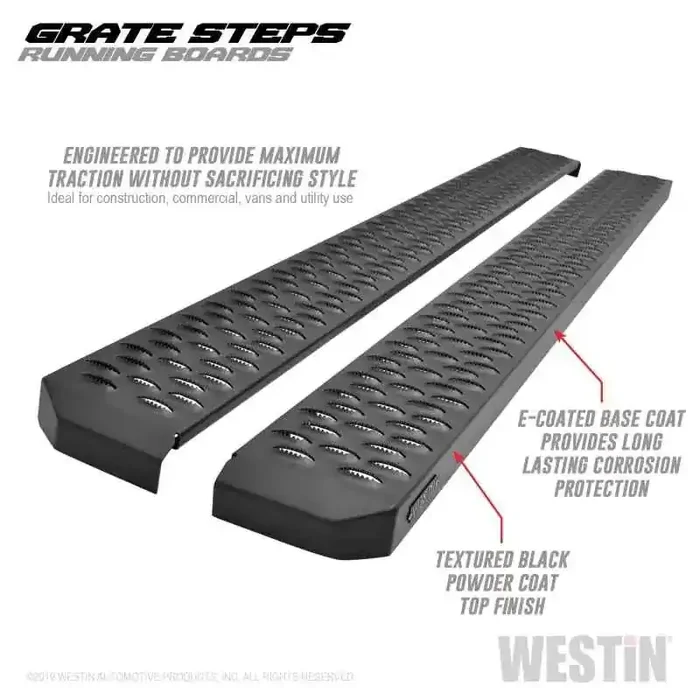 Westin Grate Steps Running Boards 68 in – Textured Black