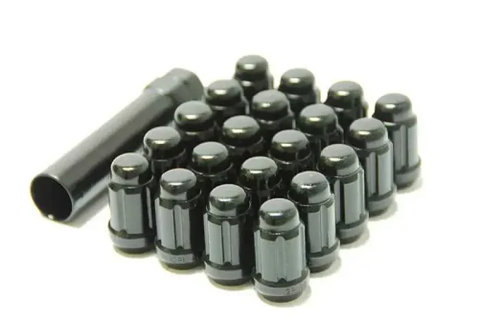Wheel Mate Muteki Closed End Lug Nuts – Black Chrome 12×1.25