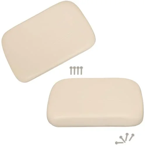 White 2PCS Golf Cart Seat Back Cushions for Club Car DS 1979-2000.5