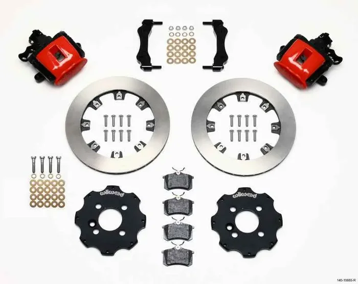 Wilwood Combination Parking Brake Rear Kit 11.75in Red Mini Cooper