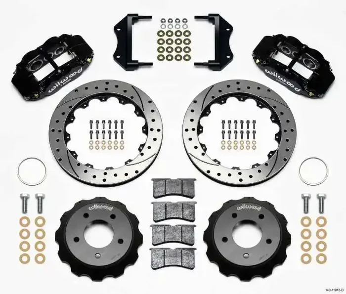 Wilwood Narrow Superlite 6R Front Hat Kit 12.88in Drilled 84-87 Corvette C4