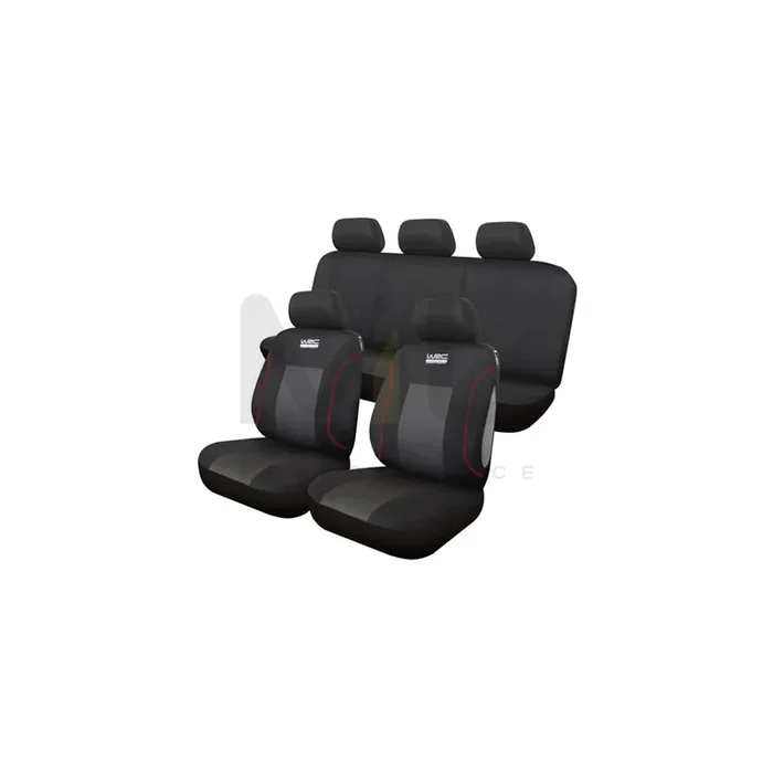 WRC 007590 Car seat cover Black, Patterned, Polyester, Front and Rear