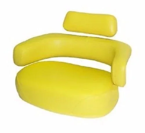 Yellow 3-Piece Deluxe Steel Cushion & Back Tractor Seat (NO Bracket) 550000YE